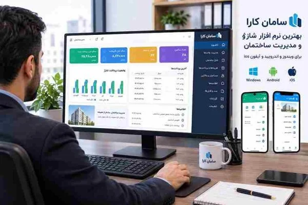 بهترین نرم افزار شارژ و مدیریت ساختمان سامان کارا روی ویندوز و موبایل