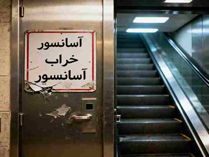 خرابی آسانسور در ساختمان بدون مدیر - نتیجه عدم پذیرش مدیریت ساختمان