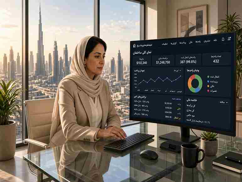  داشبورد نرم افزار مدیریت برج برای کنترل دقیق هزینه‌ها و شارژ ساکنین
